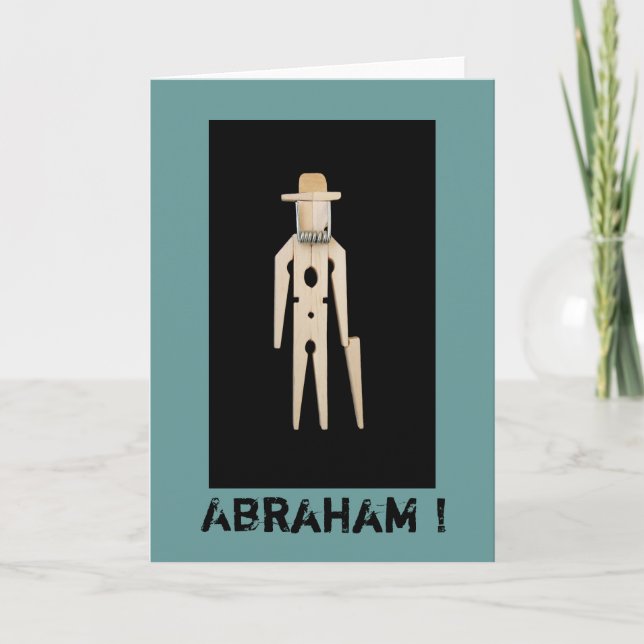 La carte de souhait l'Abraham 50 ans (Devant)