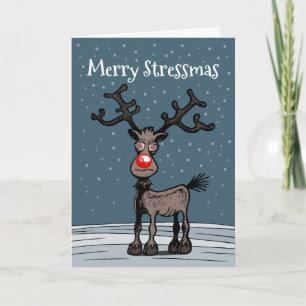 La carte de Stressmas de Rudolph