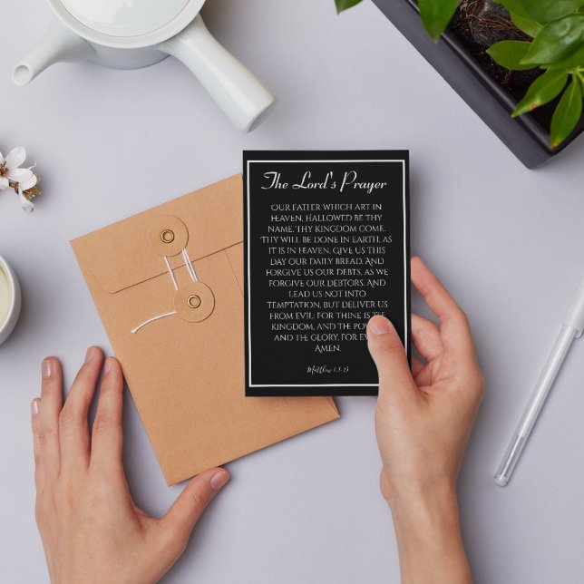 La carte de sympathie de la prière du Seigneur (Créateur téléchargé)
