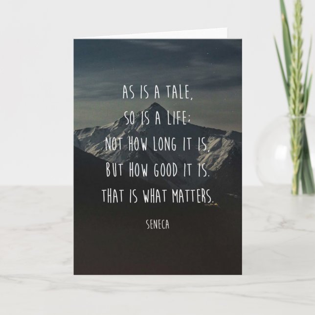 La carte de sympathie "de même qu'un conte, est (Devant)