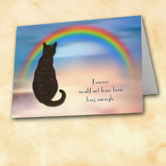 La carte de Sympathy de Black Cat Rainbow