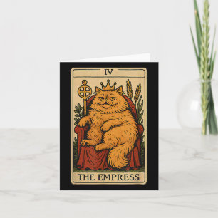 La carte de tarot de chat de l'Impératrice drôle d
