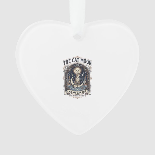 La carte de tarot de chat de lune de chat Majeur A (devant)