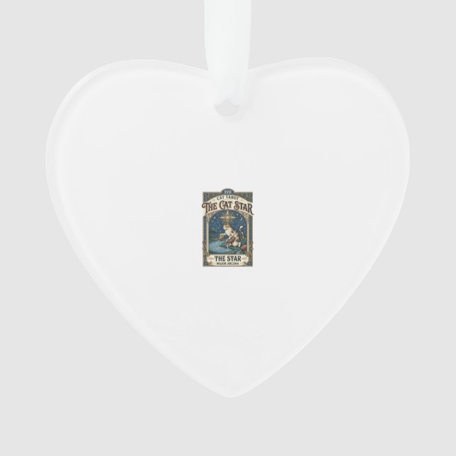 La carte de tarot de chat Star Cat Majeur Arcanes  (devant)