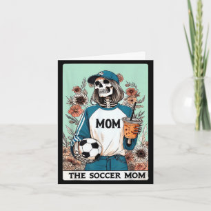 La carte de tarot de la mère de football squelette