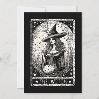 La carte de tarot de la sorcière Vintage Halloween