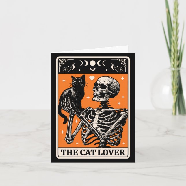 La Carte de Tarot de l'Amoureux des Chats - Chat N (Devant)