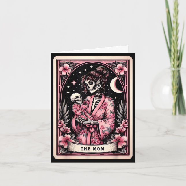 La carte de tarot de maman squelette maman café he (Devant)