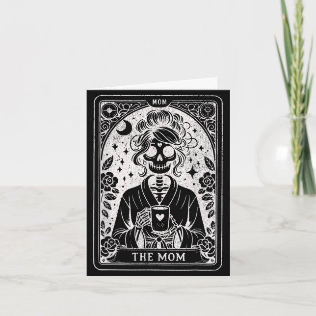 La carte de tarot de maman squelette maman café he (Devant)