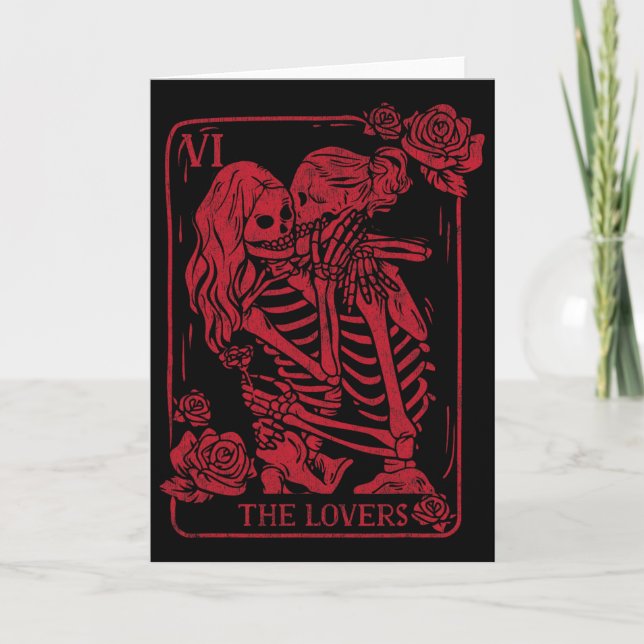 La carte de tarot des amants embrassant les sœurs  (Devant)