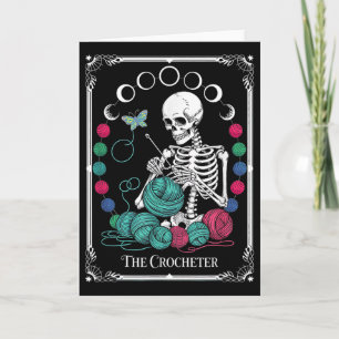 La carte de tarot du crocheteur, design de fil drô