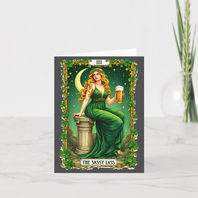 La carte de tarot élégante Sy L Saint-Patrick  (Devant)