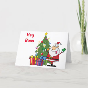 LA CARTE DE VACANCES DE NOËL DE super BOSS