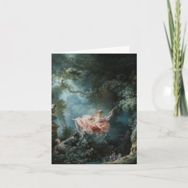 La carte de vacances pliée à balançoire (Devant)