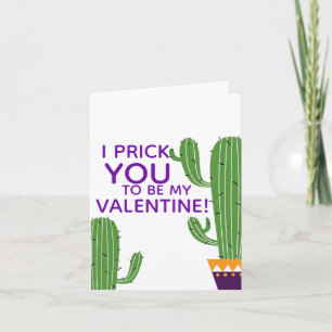 La carte de Valentine de cactus