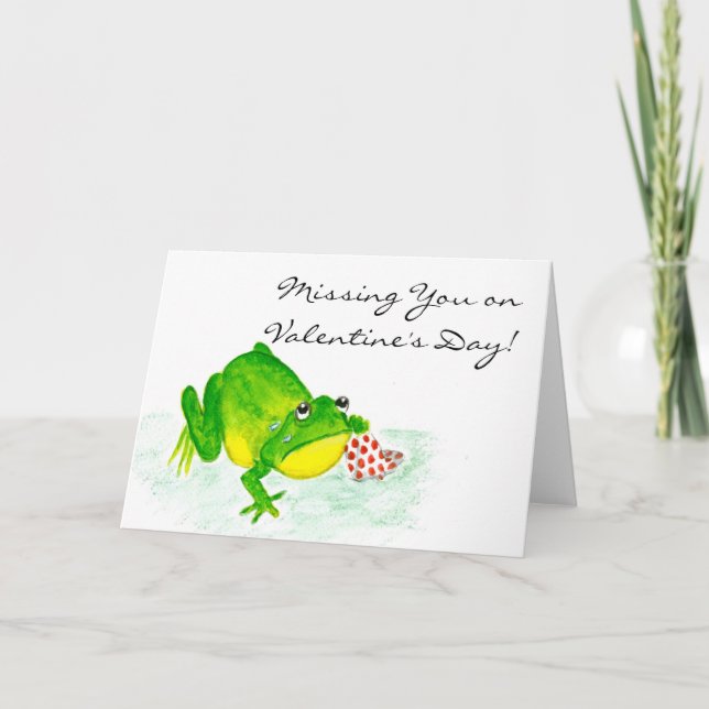 La carte de Valentine de Froggy - 'You absent (Devant)