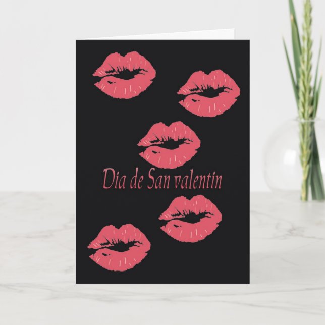 La carte de Valentine d'Espagnol (Devant)