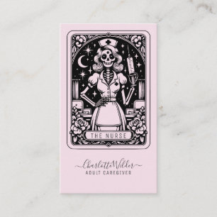 La carte de visite de l'infirmière tarot