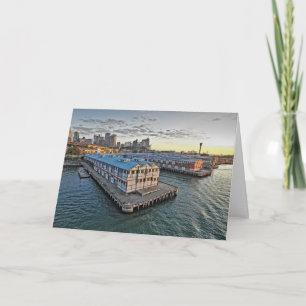 La carte de voeux australienne de ville de pilier