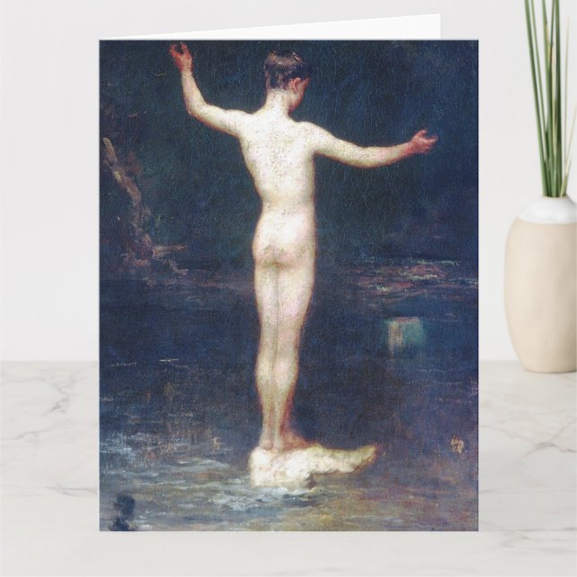 La carte de vœux d'art raffiné Les Baigneuses (Devant)