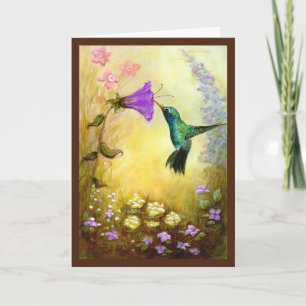 La carte de voeux de blanc d'invité de jardin