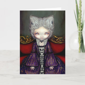 "La carte de voeux de duchesse violette"