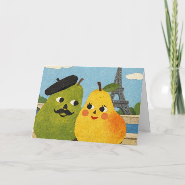 La carte de vœux de la poire parfaite.  (Devant)