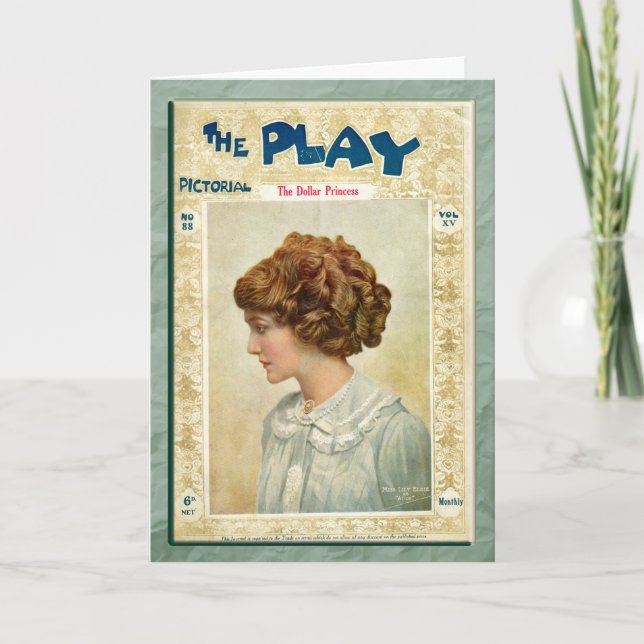 La carte de voeux de princesse du dollar (Devant)