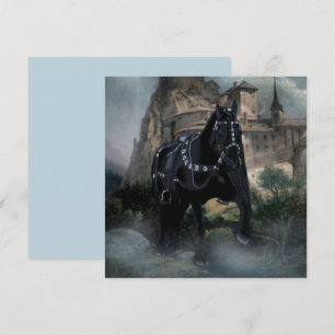 La Carte de Vœux du Cheval Médiéval