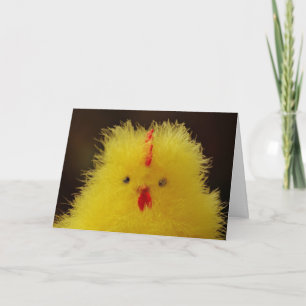 La carte de voeux Fluffy Chick