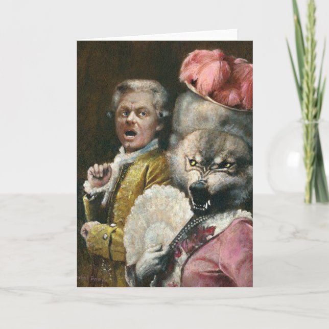 La carte de vœux La Bete Werewolf Lady (Devant)