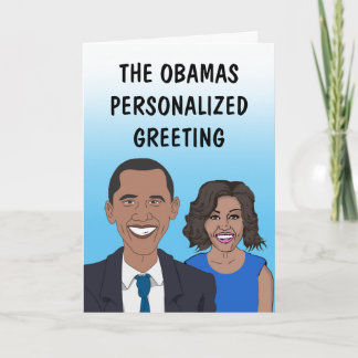 La carte de vœux personnalisée des Obamas
