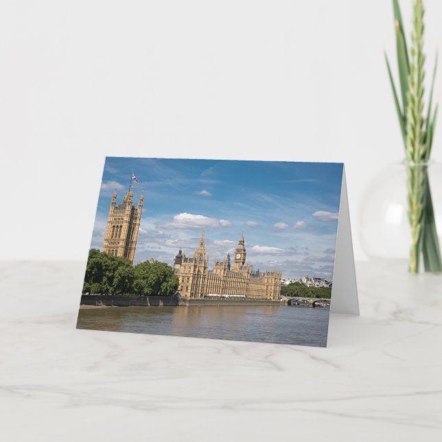 La carte de vœux vierge du palais de Westminster (Devant)