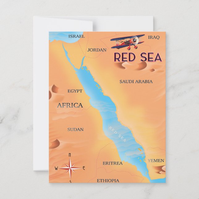 La carte de voyage de la mer Rouge (Devant)