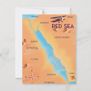 La carte de voyage de la mer Rouge