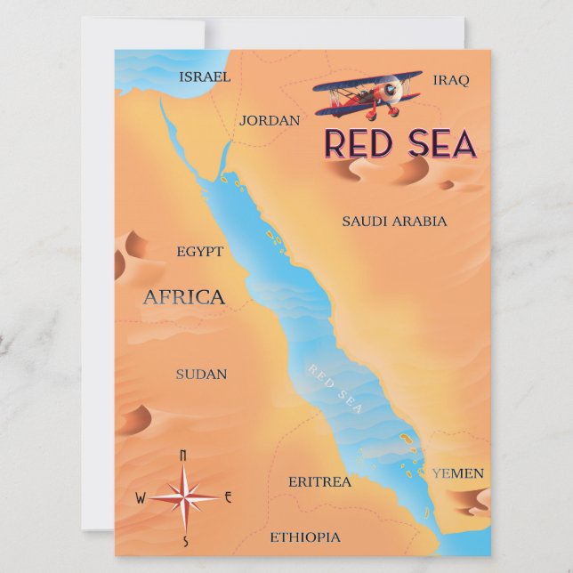 La carte de voyage de la mer Rouge (Devant)