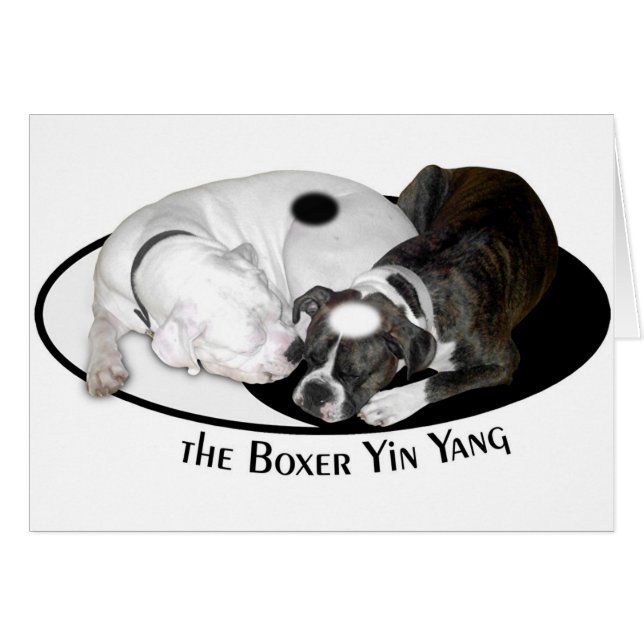 La carte de Yin Yang de boxeur (Devant horizontal)
