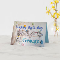 La carte d'enfant couleur aquarelle de la fête d'a