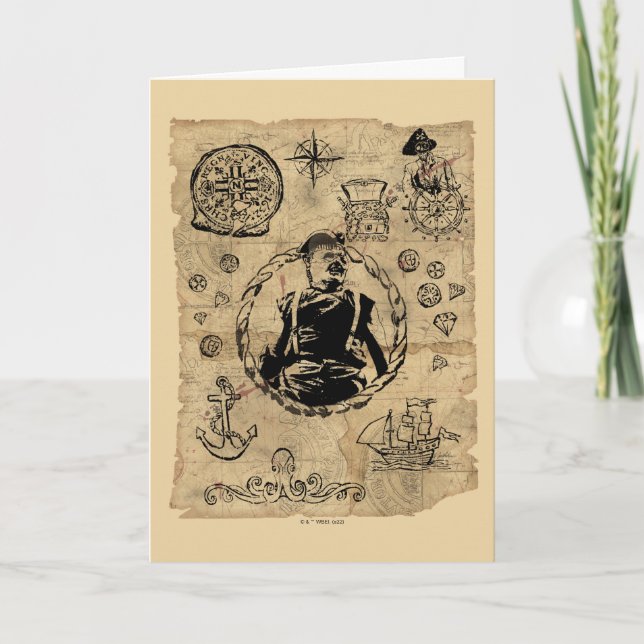 La carte des bijoux au trésor des Goonies (Devant)