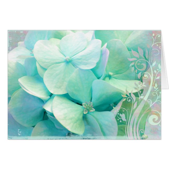 La carte d'exaltation, hortensias monnayent le (Devant horizontal)