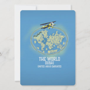 La carte du monde de Dubaï Émirats arabes unis