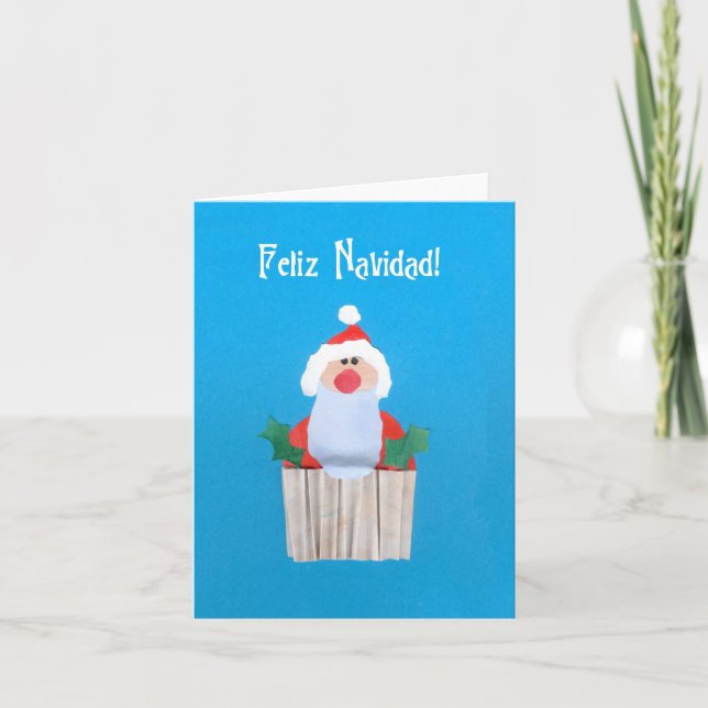 La carte espagnole de Père Noël de Noël "petit (Devant)