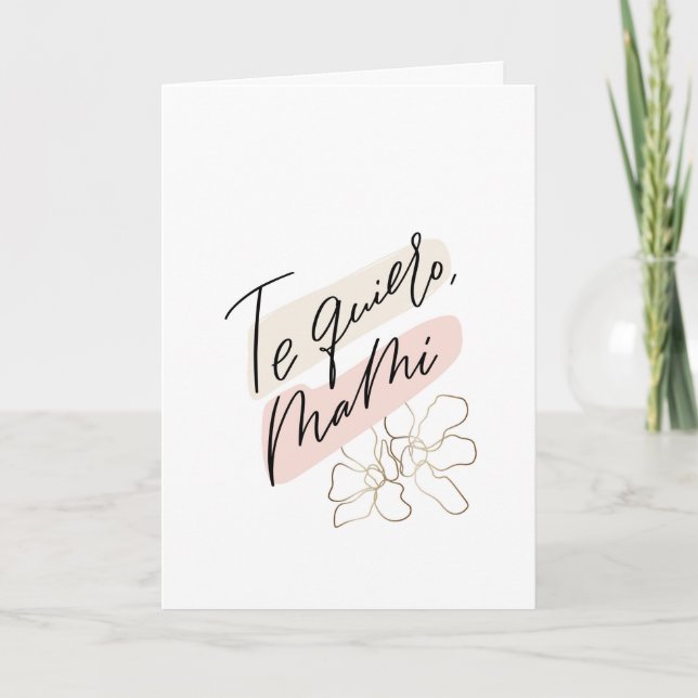La carte Español de la fête des mères Quiero Mami (Devant)