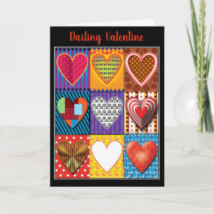 La carte faite sur commande de Valentine de motif