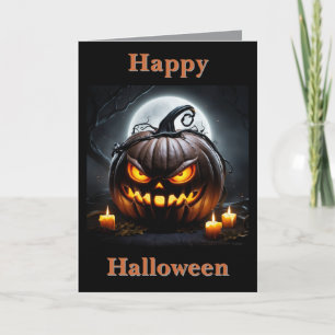 La carte Halloween The Cackling Pumpkin