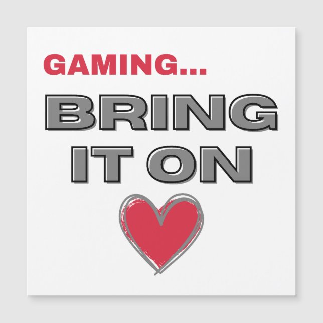 La carte magnétique Gamer  (Devant)