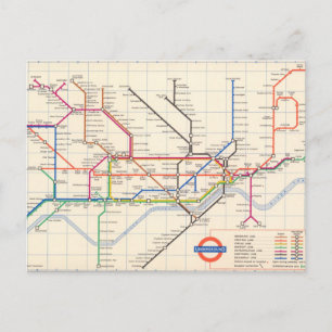 La carte métro de Londres