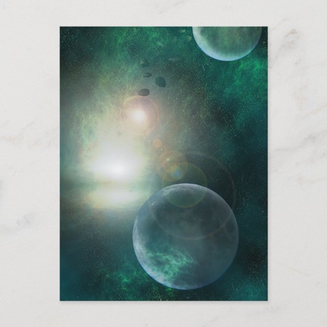La carte postale Cosmos (Devant)