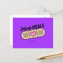 La carte postale de Jésus guérit aussi