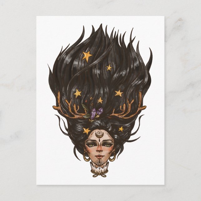 La carte postale de la sorcière (Devant)